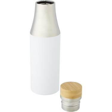 Logo trade corporate gifts picture of: Hulan 540 ml copper vacuum insulated stainless steel bottle with bamboo lid