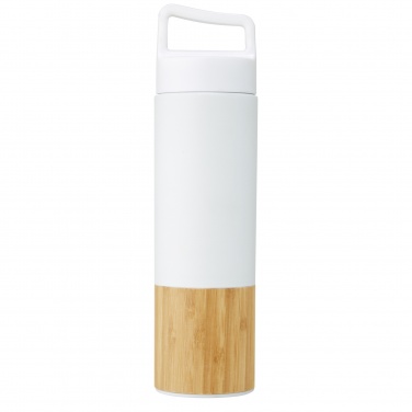 Logo trade business gifts image of: Torne 540 ml  stainless steel bottle with bamboo outer wall