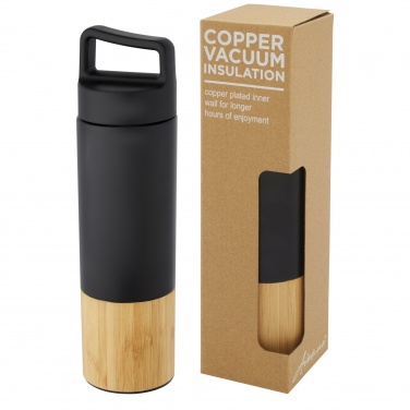 Logotrade corporate gift image of: Torne 540 ml  stainless steel bottle with bamboo outer wall