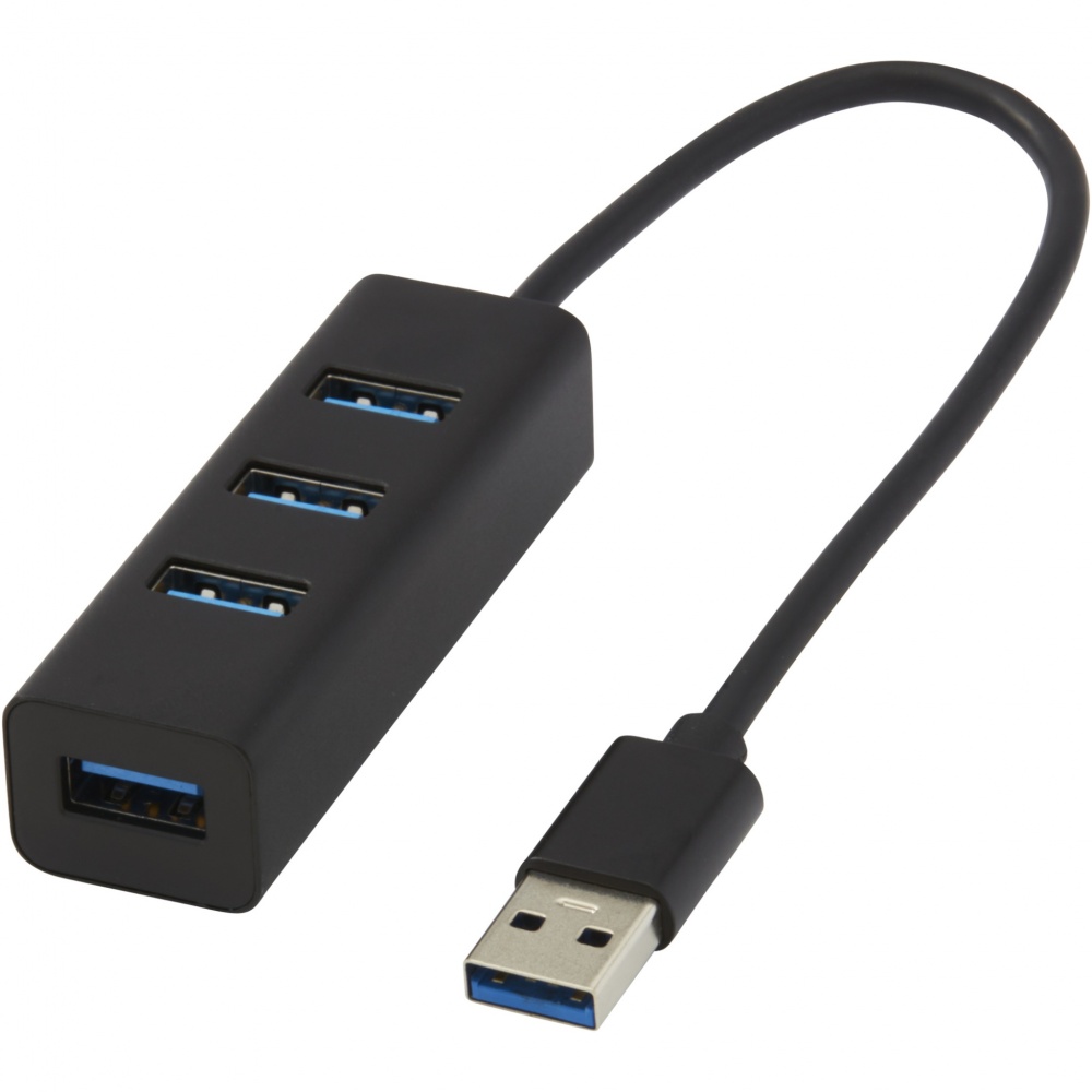 Logo trade promotional item photo of: ADAPT aluminum USB 3.0 hub