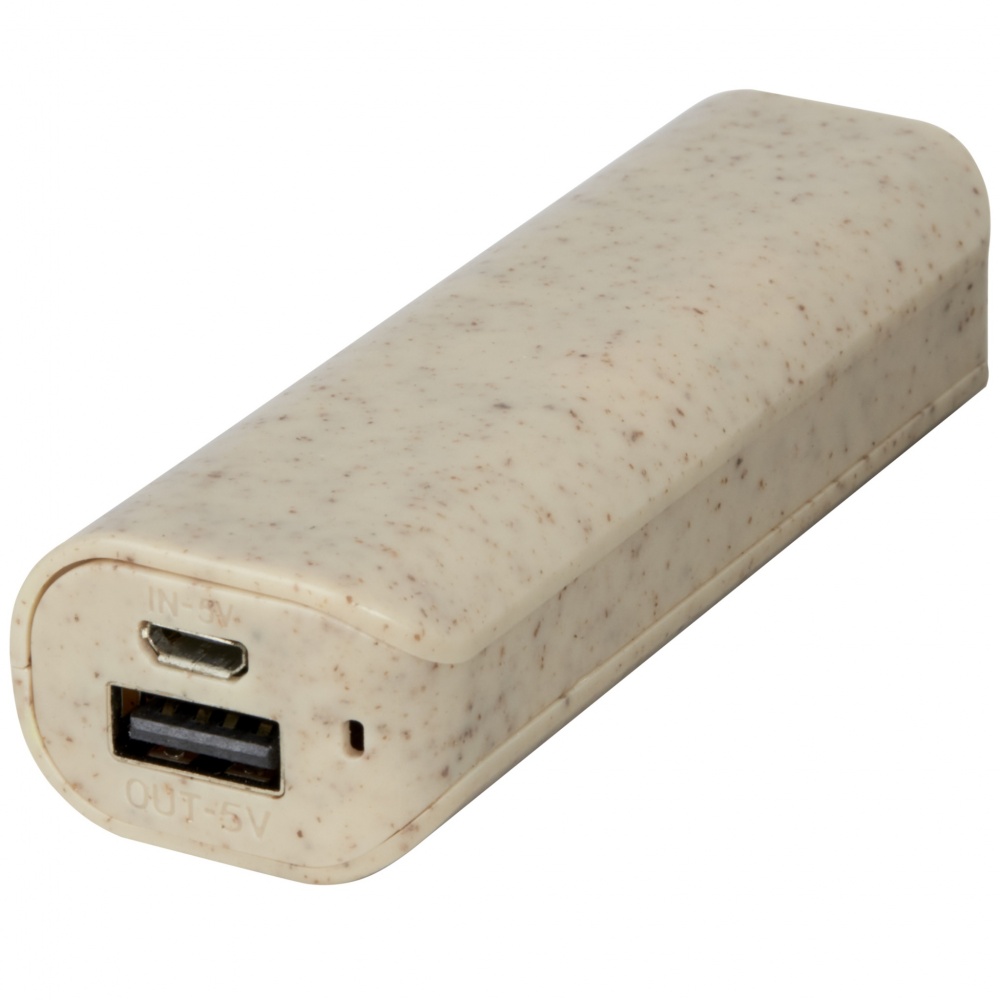 Logotrade promotional products photo of: Yoko 1200mAh wheat straw power bank