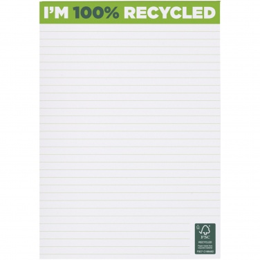 Logo trade promotional gifts picture of: Desk-Mate® A5 recycled notepad