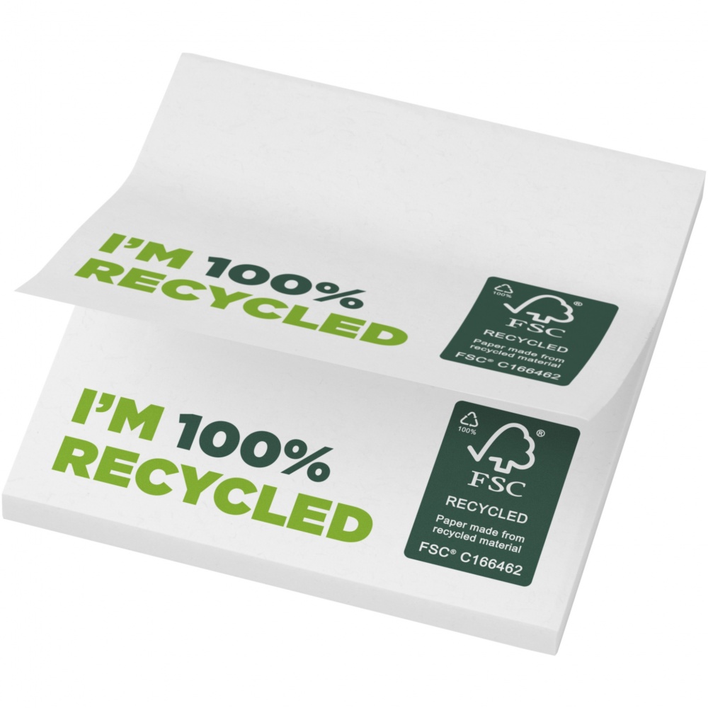 Logo trade advertising products picture of: Sticky-Mate® recycled sticky notes 75 x 75 mm