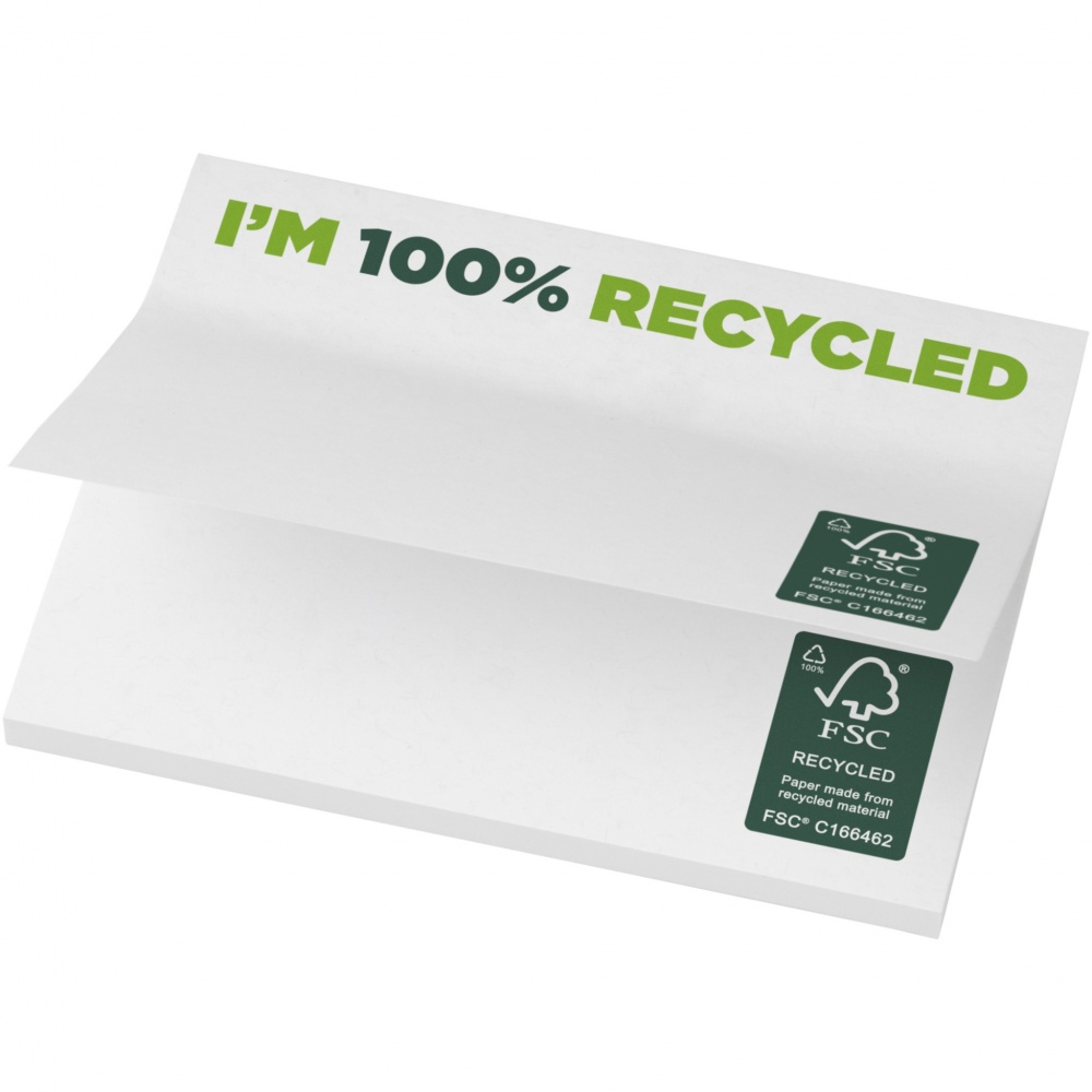 Logo trade promotional gift photo of: Sticky-Mate® recycled sticky notes 100x75 mm