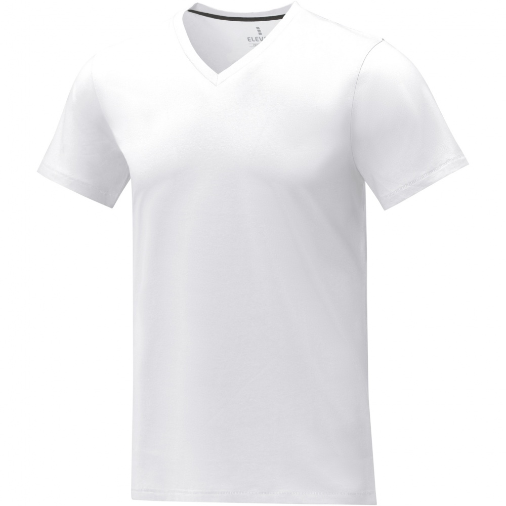 Logo trade promotional gifts picture of: Somoto short sleeve men's V-neck t-shirt 