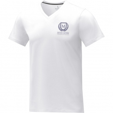 Logo trade promotional gifts picture of: Somoto short sleeve men's V-neck t-shirt 