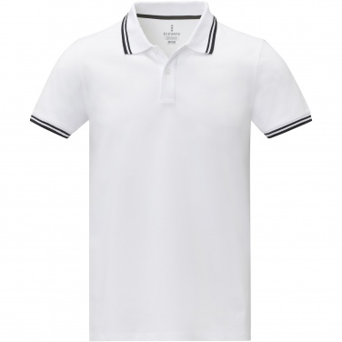 Logo trade promotional merchandise photo of: Amarago short sleeve men's tipping polo