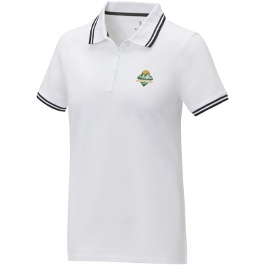 Logotrade business gift image of: Amarago short sleeve women's tipping polo