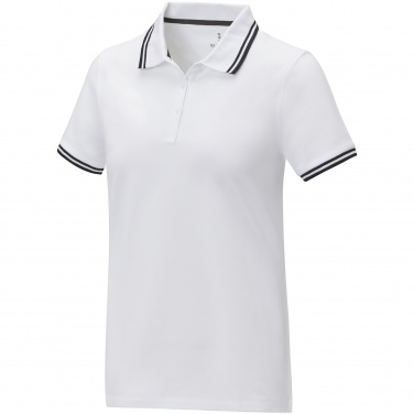 Logotrade corporate gift image of: Amarago short sleeve women's tipping polo