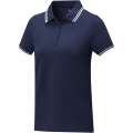 Amarago short sleeve women's tipping polo, Navy