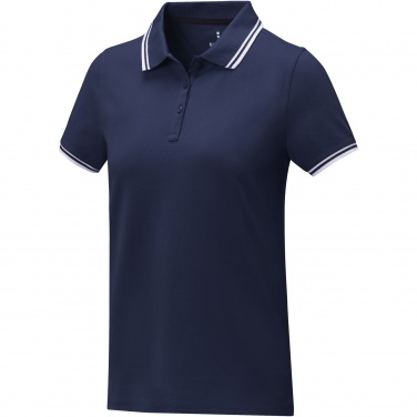 Logo trade corporate gifts picture of: Amarago short sleeve women's tipping polo