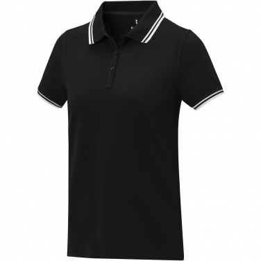 Logo trade promotional giveaways picture of: Amarago short sleeve women's tipping polo