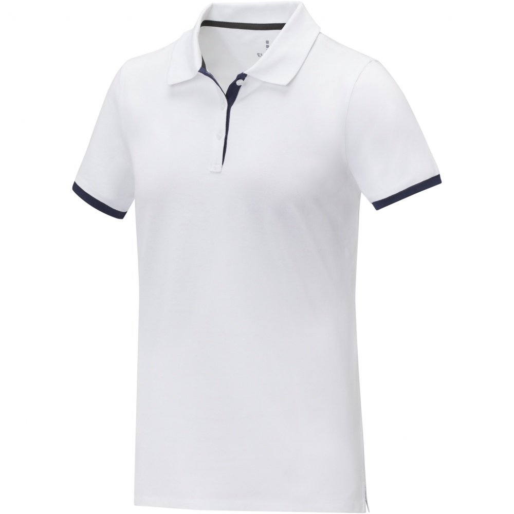 Logo trade promotional merchandise picture of: Morgan short sleeve women's duotone polo