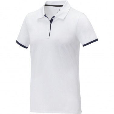 Logo trade corporate gifts image of: Morgan short sleeve women's duotone polo