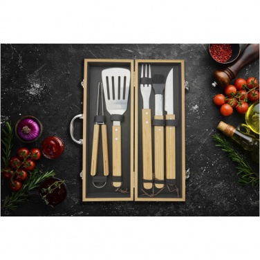 Logo trade promotional products image of: Churras 5-piece BBQ set