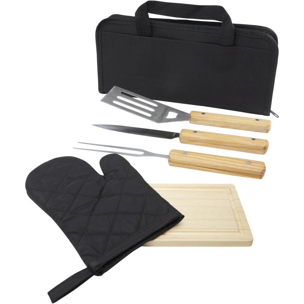 Logo trade promotional merchandise photo of: Gratar 5-piece BBQ set