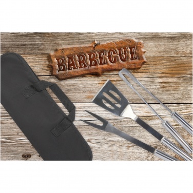 Logo trade promotional items image of: Barcabo BBQ 3-piece set