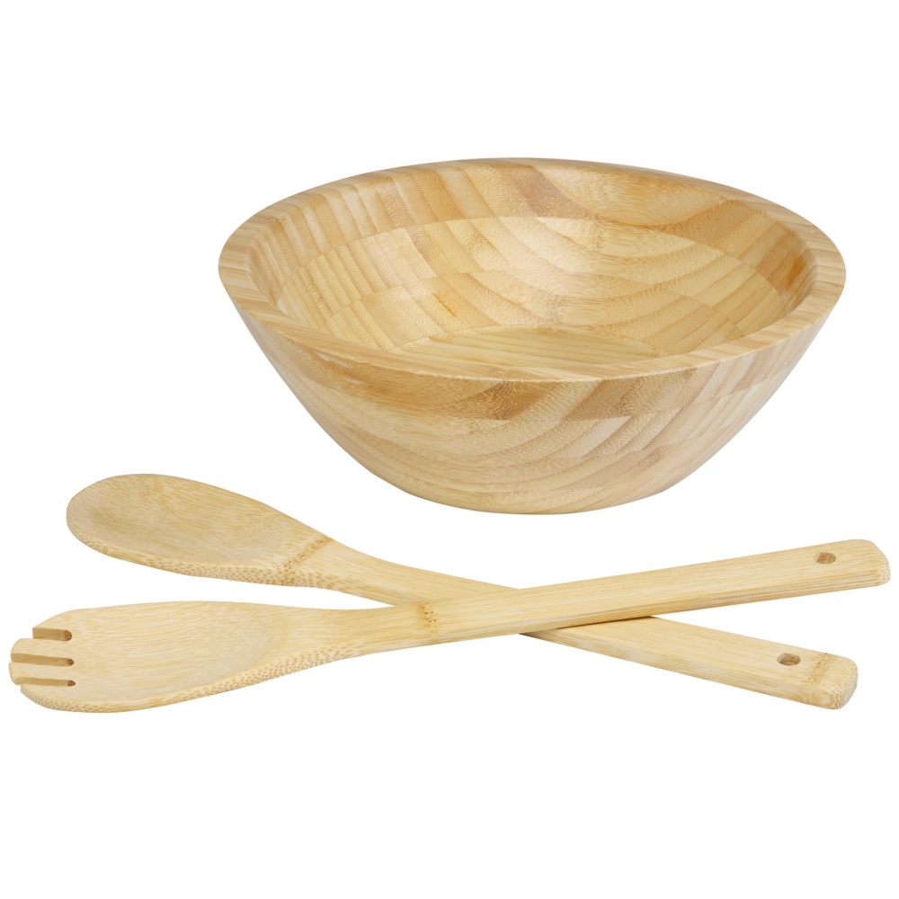 Logotrade business gifts photo of: Argulls bamboo salad bowl and tools