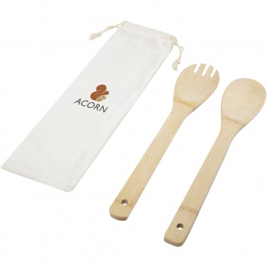 Logotrade promotional items photo of: Endiv bamboo salad spoon and fork