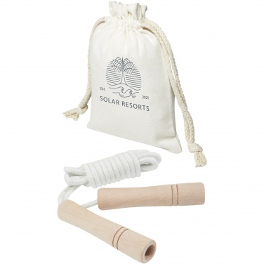 Logotrade corporate gifts photo of: Denise wooden skipping rope in cotton pouch