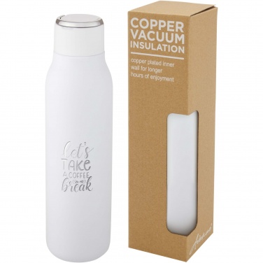 Logo trade corporate gifts image of: Marka 600 ml copper vacuum insulated bottle with metal loop