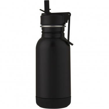 Logotrade corporate gift image of: Lina 400 ml stainless steel sport bottle with straw and loop