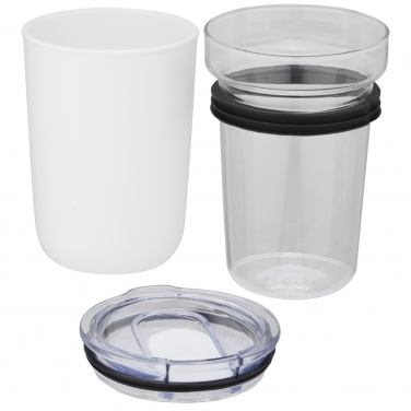 Logotrade promotional giveaway image of: Bello 420 ml glass tumbler with recycled plastic outer wall