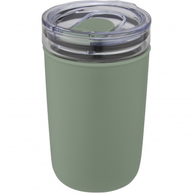 Logo trade promotional giveaways image of: Bello 420 ml glass tumbler with recycled plastic outer wall