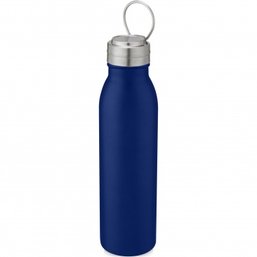 Logo trade advertising product photo of: Harper 700 ml stainless steel water bottle with metal loop