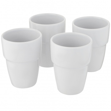 Logo trade promotional giveaways picture of: Staki 4-piece 280 ml stackable mug gift set