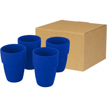 Logotrade promotional giveaway image of: Staki 4-piece 280 ml stackable mug gift set