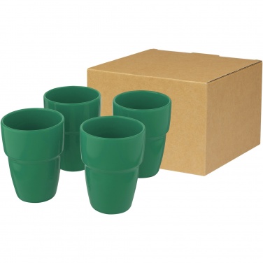 Logo trade promotional merchandise photo of: Staki 4-piece 280 ml stackable mug gift set