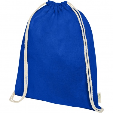 Logo trade promotional gifts image of: Orissa 140 g/m² organic cotton drawstring bag 5L