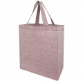 Pheebs 150 g/m² recycled gusset tote bag 13L, Heather maroon