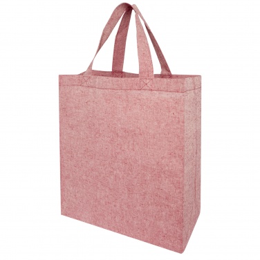 Logotrade promotional merchandise picture of: Pheebs 150 g/m² recycled gusset tote bag 13L