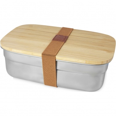 Logotrade promotional gift image of: Tite stainless steel lunch box with bamboo lid