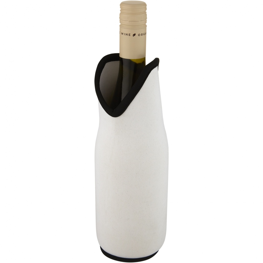 Logo trade promotional giveaway photo of: Noun recycled neoprene wine sleeve holder