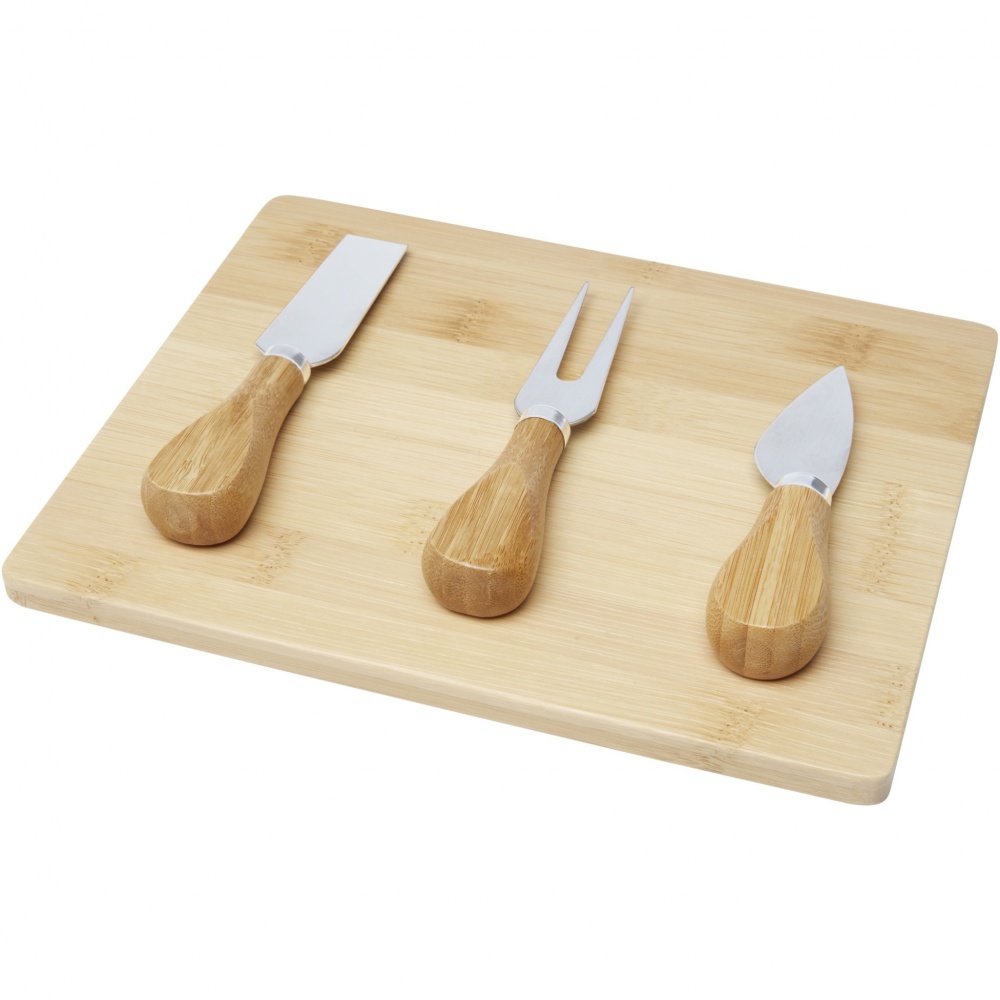 Logotrade promotional items photo of: Ement bamboo cheese board and tools