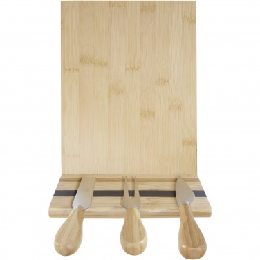 Logotrade promotional item picture of: Mancheg bamboo magnetic cheese board and tools