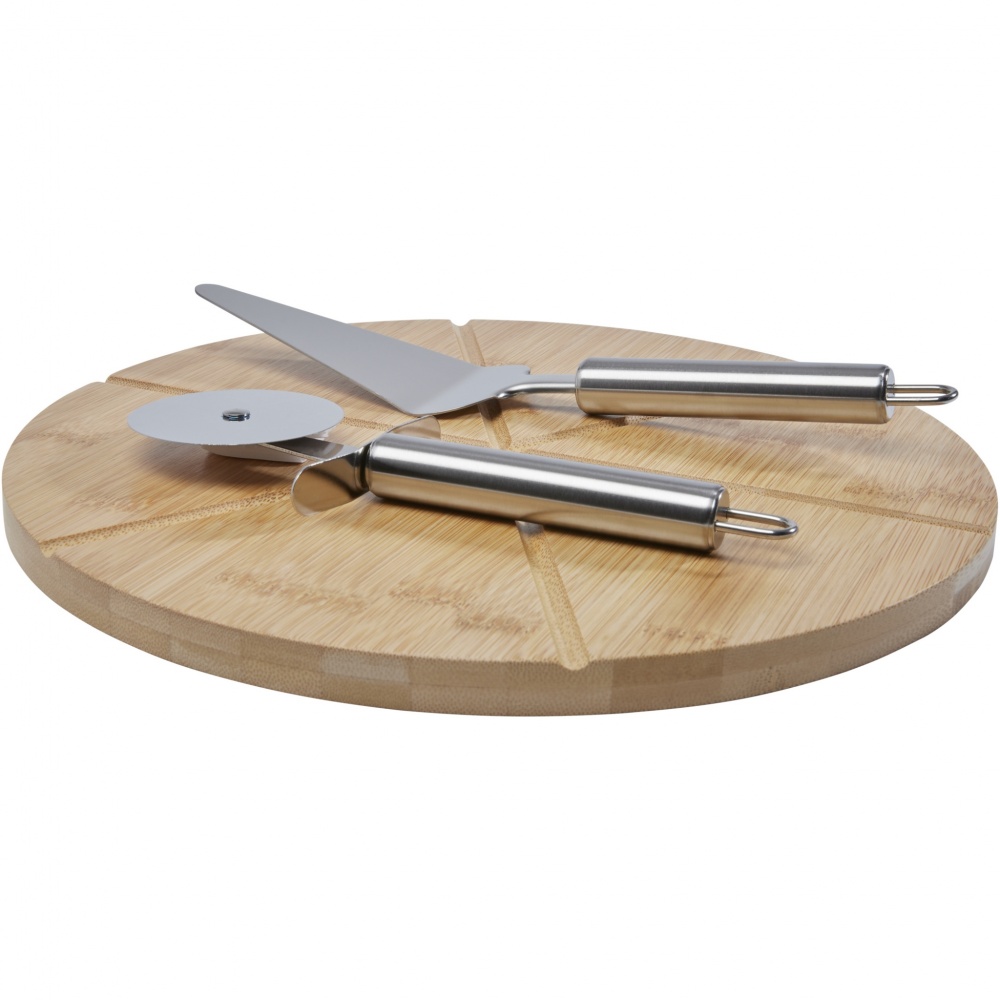 Logo trade promotional merchandise picture of: Mangiary bamboo pizza peel and tools