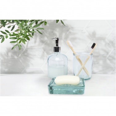 Logotrade promotional giveaway picture of: Jabony 3-piece recycled glass bathroom set