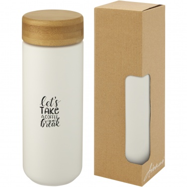 Logotrade promotional merchandise image of: Lumi 300 ml ceramic tumbler with bamboo lid