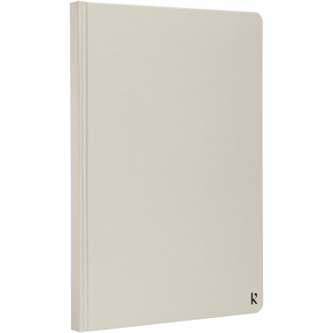 Logo trade promotional gift photo of: Karst® A5 stone paper hardcover notebook - lined