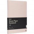 Karst® A5 stone paper hardcover notebook - lined, Light pink