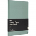 Karst® A5 stone paper hardcover notebook - lined, Light blue