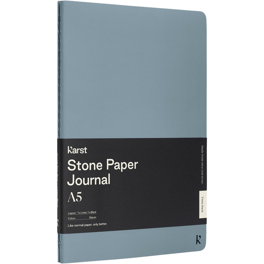 Logotrade promotional item picture of: Karst® A5 stone paper journal twin pack