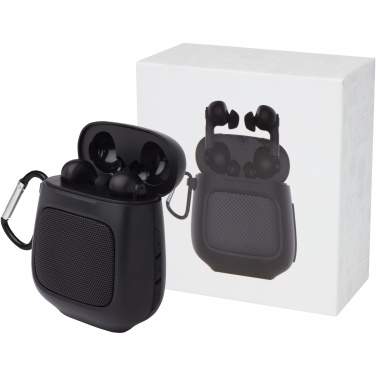 Logotrade promotional giveaway picture of: Remix auto pair True Wireless earbuds and speaker