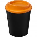 Americano® Espresso Eco 250 ml recycled tumbler, Solid black / Orange