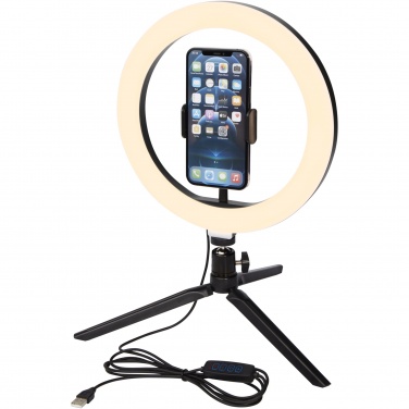 Logo trade promotional items picture of: Studio ring light for selfies and vlogging with phone holder and tripod