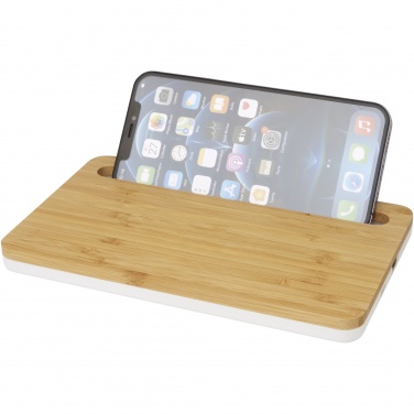 Logo trade promotional products image of: Medake 10W bamboo wireless charger